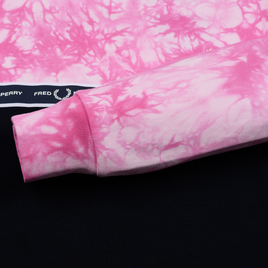 Женская толстовка Fred Perry Taped Tie-Dye Pink
