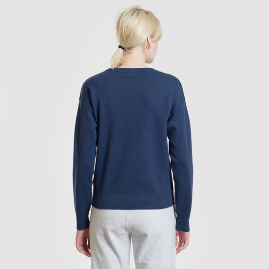 Женская толстовка Lacoste x Keith Haring 3D Print Crew Neck Blue/White