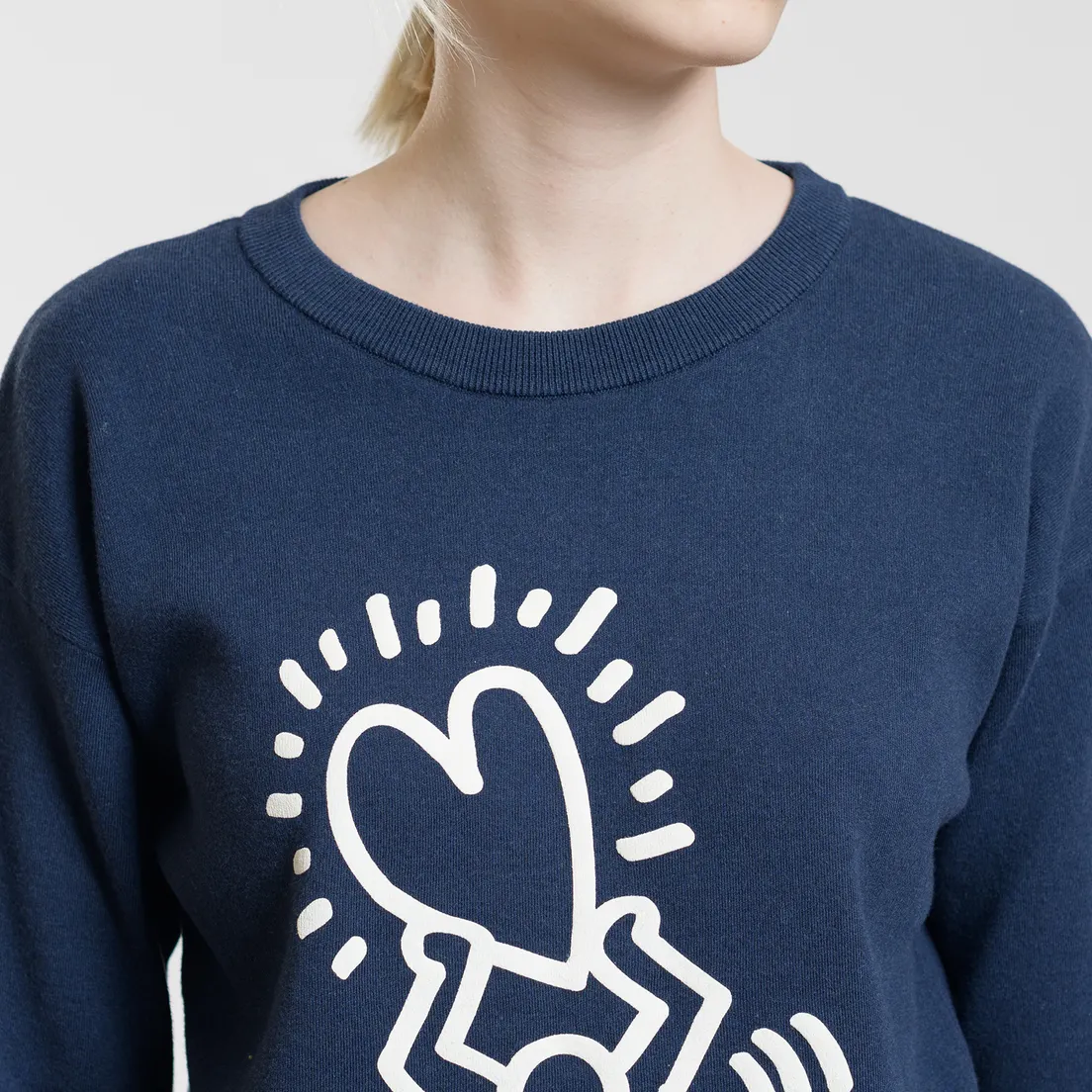 Lacoste Женская толстовка x Keith Haring 3D Print Crew Neck