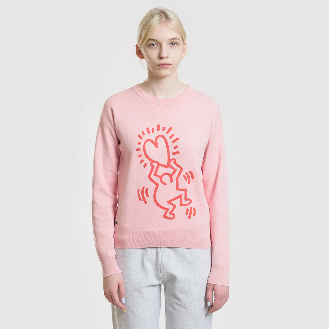 Lacoste Женская толстовка x Keith Haring 3D Print Crew Neck
