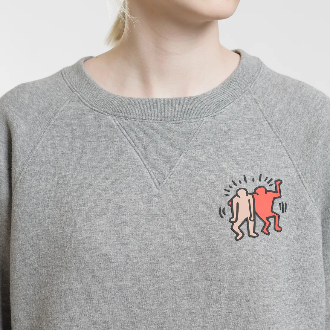 Lacoste Женская толстовка x Keith Haring Print Crew Neck