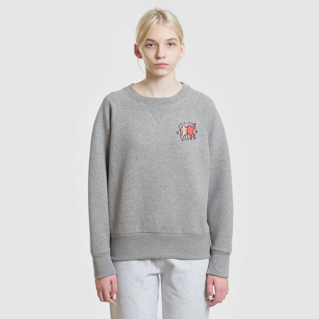 Lacoste Женская толстовка x Keith Haring Print Crew Neck