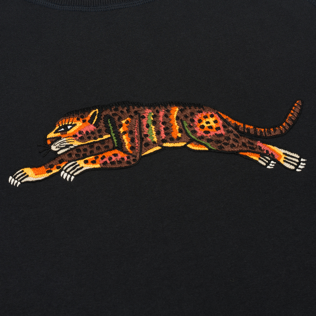 maharishi Женская толстовка Leopard Embroidery Crew