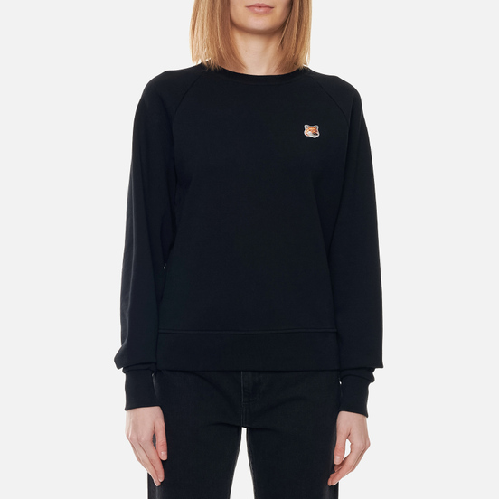 Женская толстовка Maison Kitsune Fox Head Patch Black