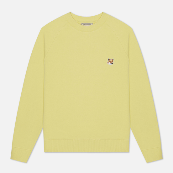 Женская толстовка Maison Kitsune Fox Head Patch Lemon