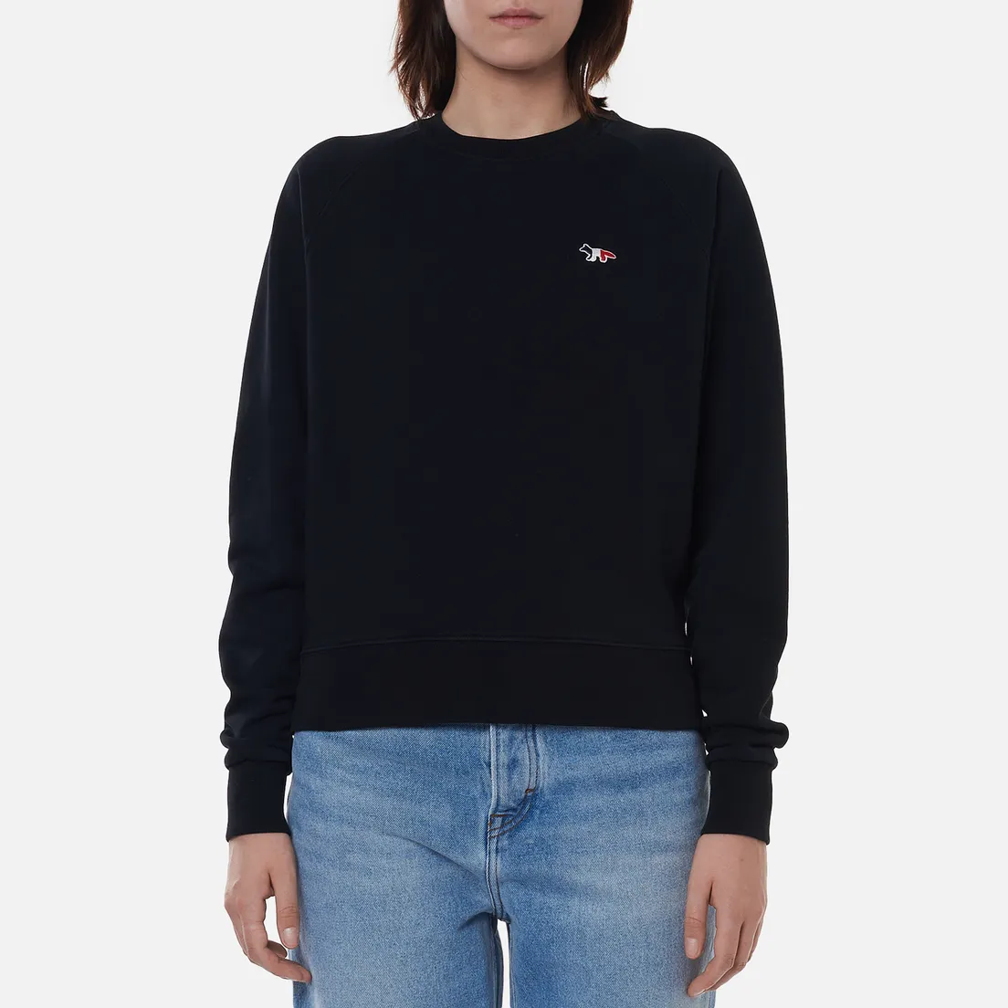 Maison Kitsune Женская толстовка Tricolor Fox Patch
