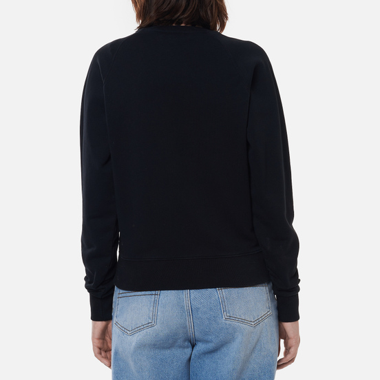 Женская толстовка Maison Kitsune Tricolor Fox Patch Black