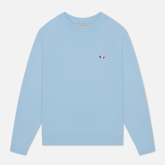 Женская толстовка Maison Kitsune Tricolor Fox Patch Light Blue