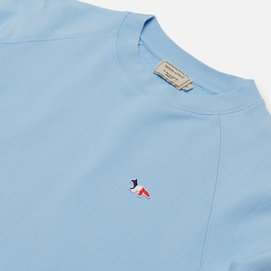Женская толстовка Maison Kitsune Tricolor Fox Patch Light Blue