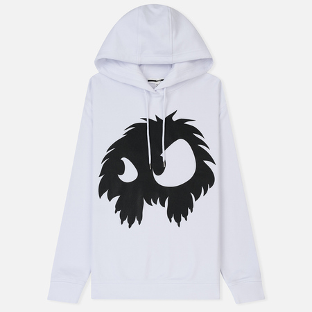 Женская толстовка McQ Alexander McQueen Boyfriend Hoodie Chester Monster Optic White