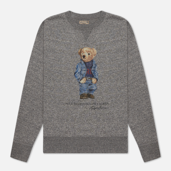 Женская толстовка Polo Ralph Lauren Denim Bear Featherweight Fleece Dark Vintage Heather