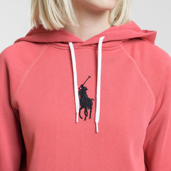 Женская толстовка Polo Ralph Lauren Embroidered Logo Kangaroo Pocket Hoody Nantucket Red