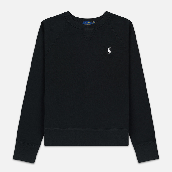 Женская толстовка Polo Ralph Lauren Embroidered Logo Seasonal Crew Neck Black