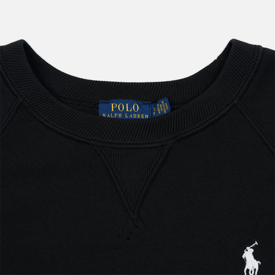Женская толстовка Polo Ralph Lauren Embroidered Logo Seasonal Crew Neck Black