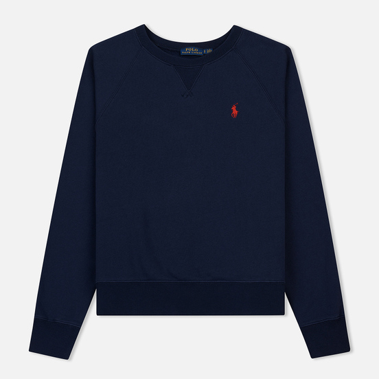 Женская толстовка Polo Ralph Lauren Embroidered Logo Seasonal Crew Neck Cruise Navy