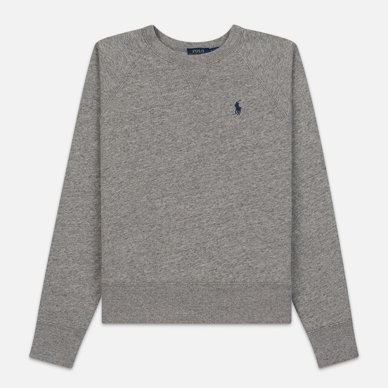 Женская толстовка Polo Ralph Lauren Embroidered Logo Seasonal Crew Neck Dark Vintage Heather