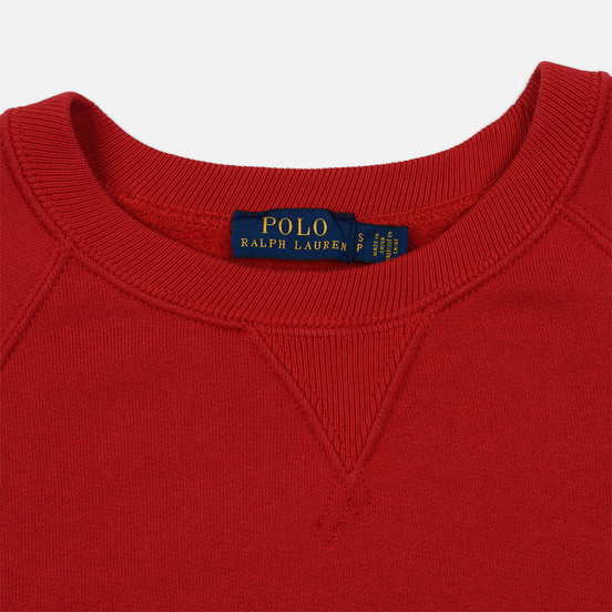 Женская толстовка Polo Ralph Lauren Embroidered Logo Seasonal Crew Neck Red