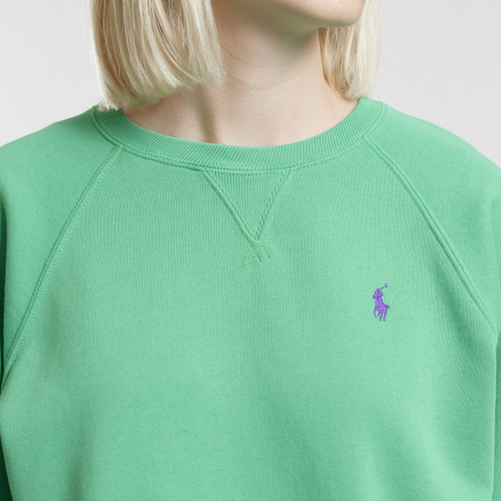Женская толстовка Polo Ralph Lauren Embroidered Logo Seasonal Crew Neck Vineyard Green