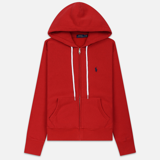 Женская толстовка Polo Ralph Lauren Fleece Full-Zip Hoodie Red