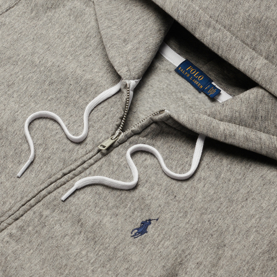 Женская толстовка Polo Ralph Lauren Full-Zip Fleece Hoodie Dark Vintage Heather