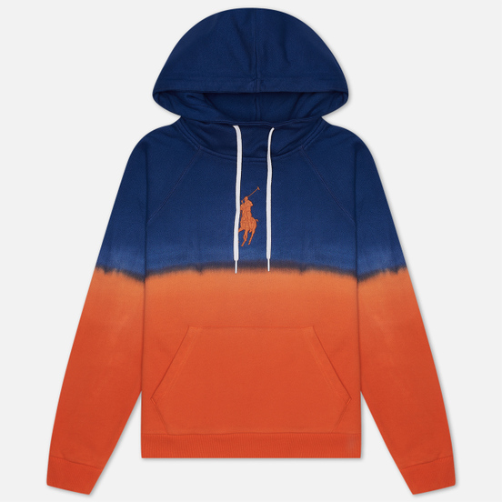 Женская толстовка Polo Ralph Lauren Polo Pony Big Logo Hoodie Ombre Fleece Navy/Orange