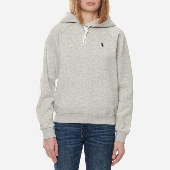 Женская толстовка Polo Ralph Lauren Polo Pony Mini Logo Hoodie Light Sport Heather
