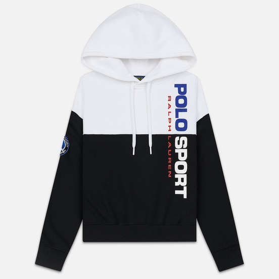 black and white polo sport hoodie