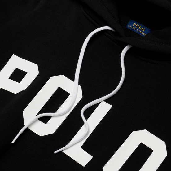 Женская толстовка Polo Ralph Lauren Rainbow Trim Lightweight Seasonal Fleece Hoodie Black