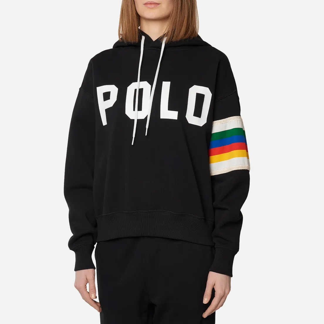 Polo Ralph Lauren Женская толстовка Rainbow Trim Lightweight Seasonal Fleece Hoodie