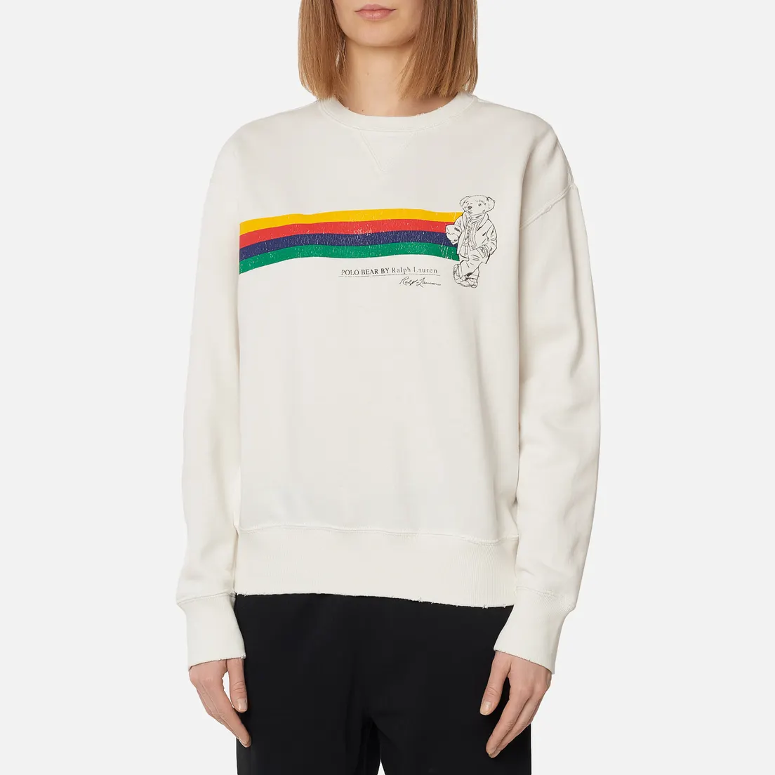 Polo Ralph Lauren Женская толстовка Stripe Bear Lightweight Seasonal Fleece