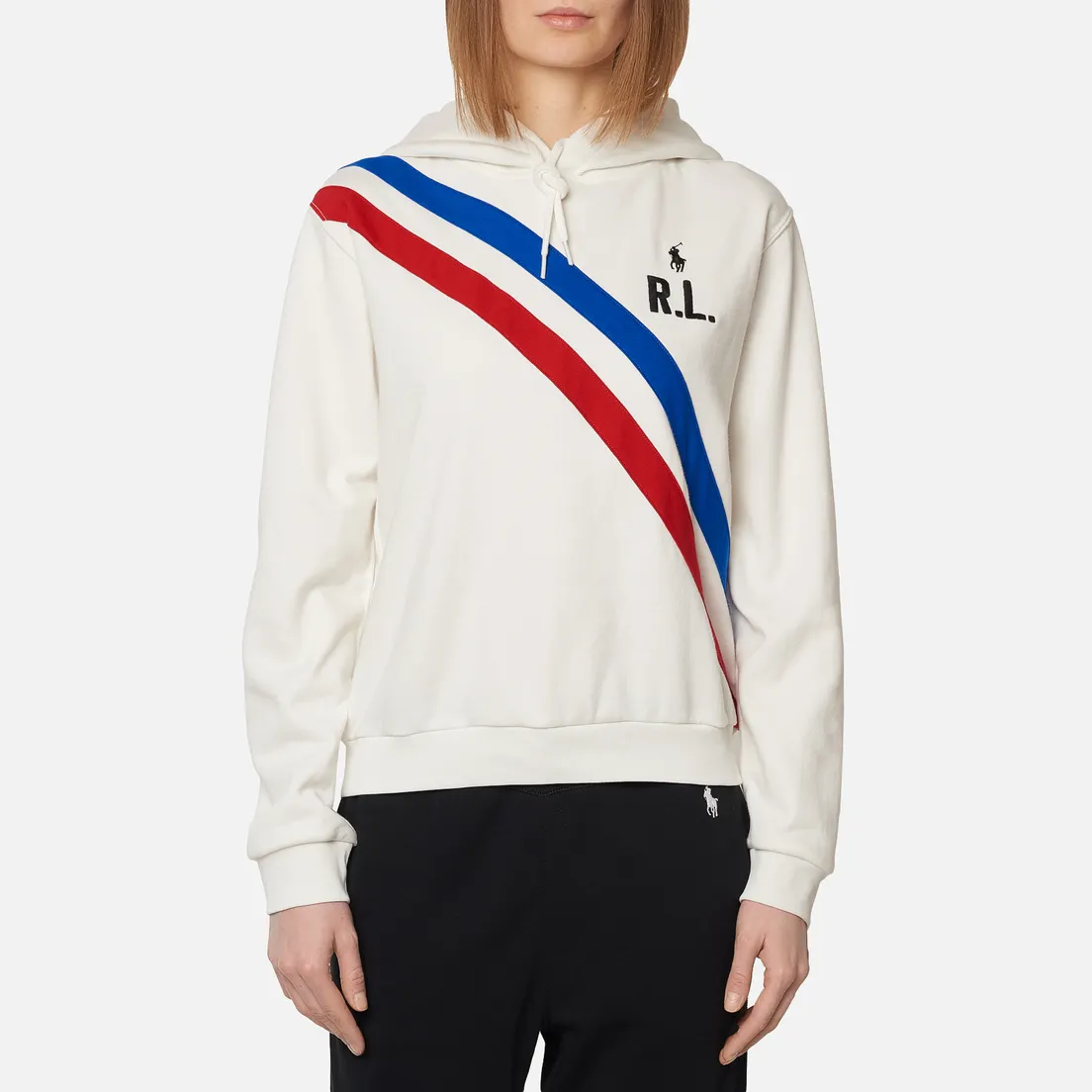 Polo Ralph Lauren Женская толстовка Two Stripe R.L. Hoodie Featherweight Fleece