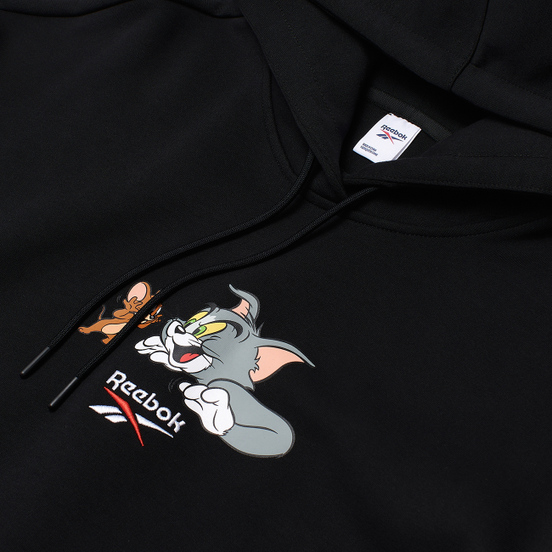 Женская толстовка Reebok x Tom & Jerry Oversize Long Hoodie Black