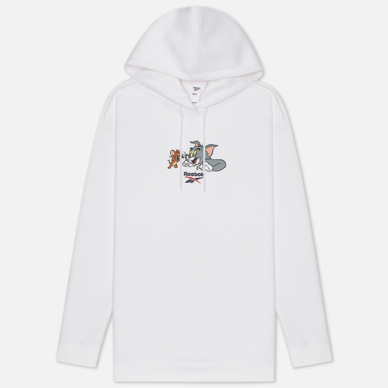 Женская толстовка Reebok x Tom & Jerry Oversize Long Hoodie White