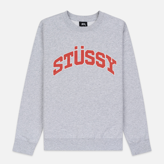 Женская толстовка Stussy Arch Crew Ash Heather