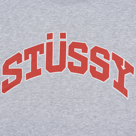Женская толстовка Stussy Arch Crew Ash Heather