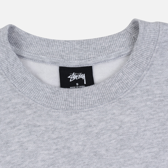 Женская толстовка Stussy Arch Crew Ash Heather