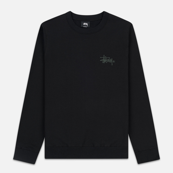 Женская толстовка Stussy Basic Logo Crew Black/Green