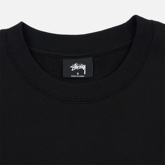 Женская толстовка Stussy Basic Logo Crew Black/Green