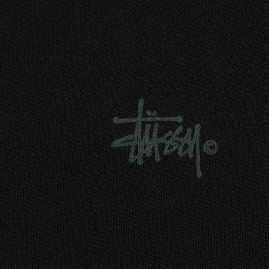 Женская толстовка Stussy Basic Logo Crew Black/Green