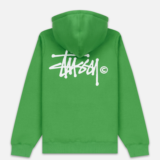 Женская толстовка Stussy Basic Logo Hoodie Kelly
