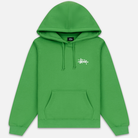 Женская толстовка Stussy Basic Logo Hoodie Kelly