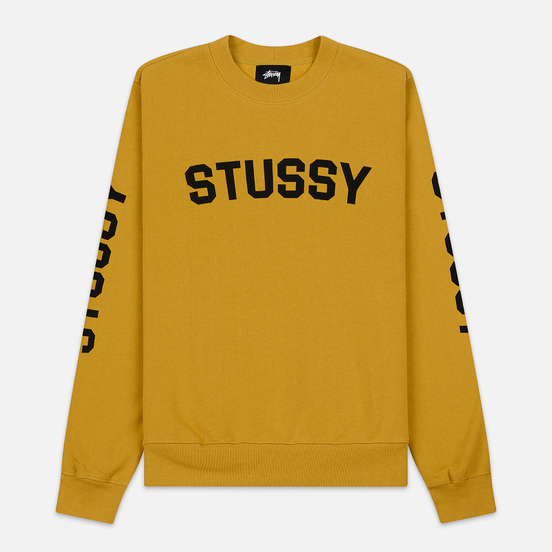 Женская толстовка Stussy Repeat Crew Fleece Gold