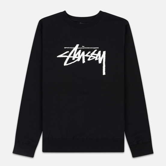 Женская толстовка Stussy Stock Crew Black