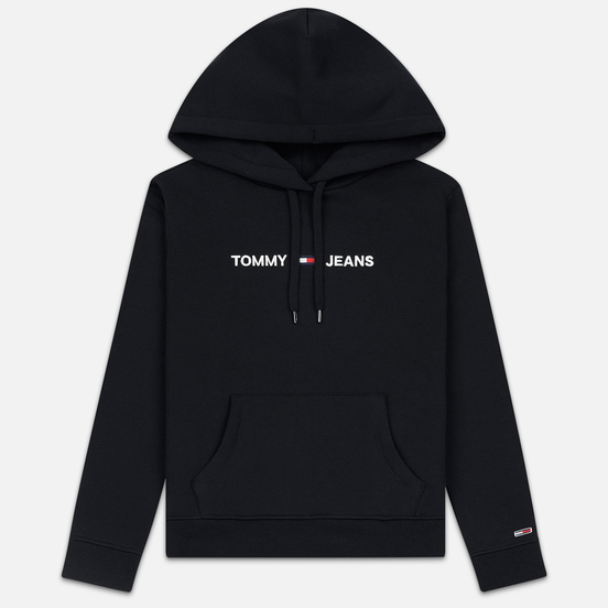 Женская толстовка Tommy Jeans Clean Linear Logo Hoodie Black