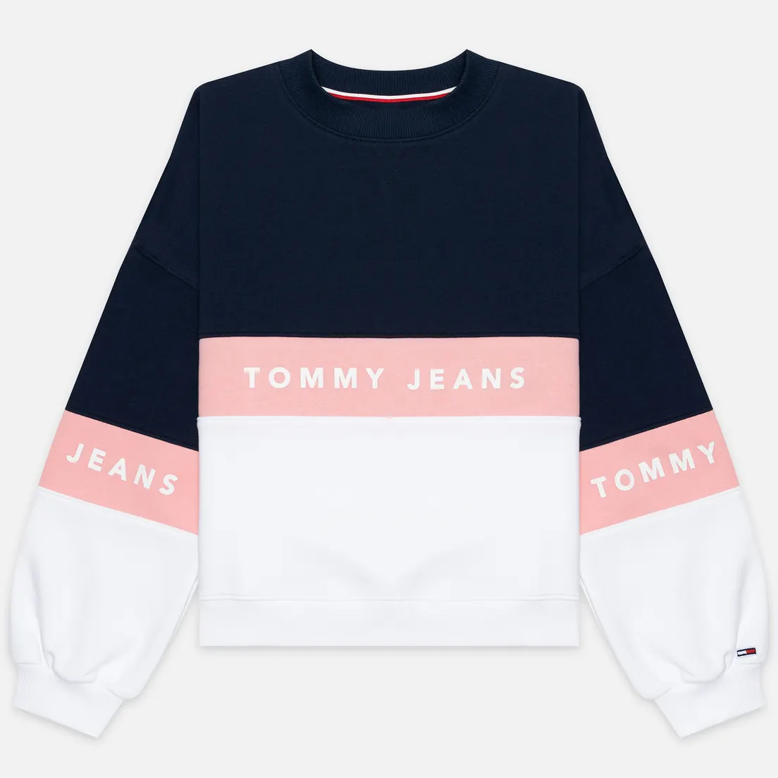 Tommy Jeans Женская толстовка Color Block Crew Neck