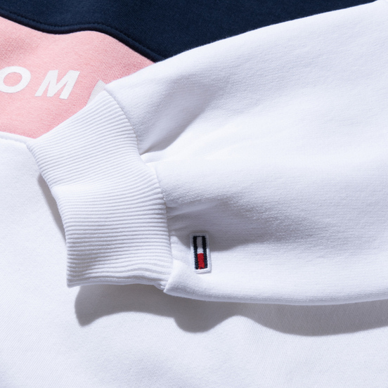 Женская толстовка Tommy Jeans Color Block Crew Neck Classic White/Multicolor