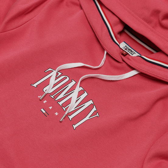 Женская толстовка Tommy Jeans Essential Logo Hoodie Blush Red