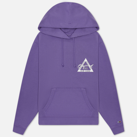 Женская толстовка Tommy Jeans Garment Dyed Logo Hoodie Hyacinth
