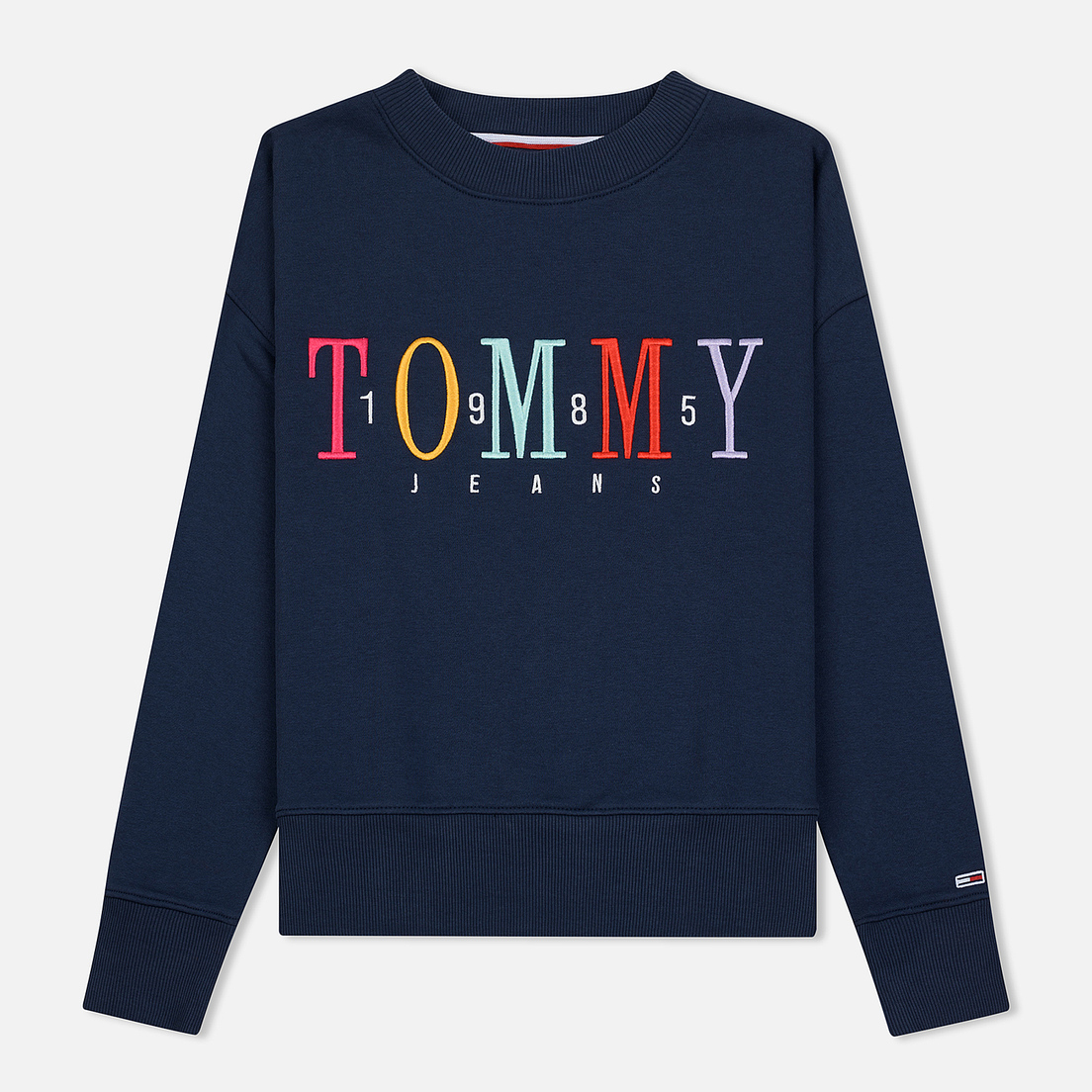 Tommy Jeans Женская толстовка Multicolor Embroidery Crew 1985