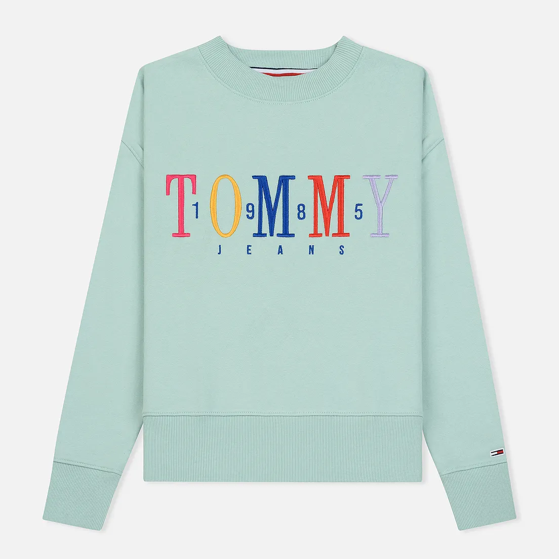 Tommy Jeans Женская толстовка Multicolor Embroidery Crew 1985
